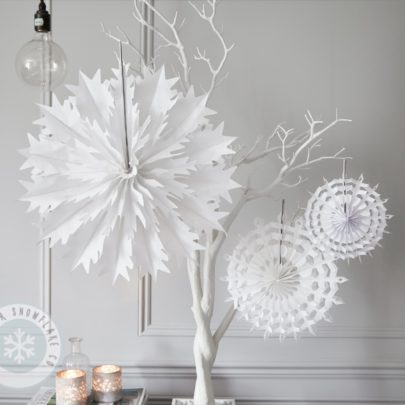 Mixed Pack of 3 Paper Snowflakes