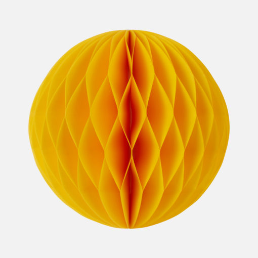 Yellow Honeycomb Ball Decoration